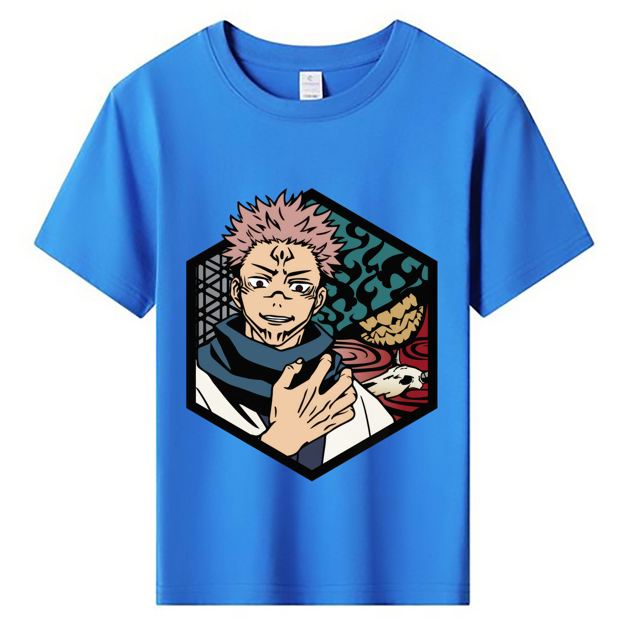 （画像用） 呪術廻戦 Jujutsu Kaisen 綿100％キッズTシャツ（フロントプリント）